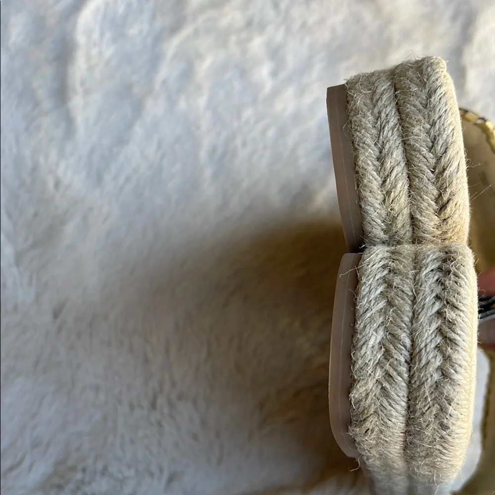 Jack Rogers Palmer slide espadrille in midnight gold